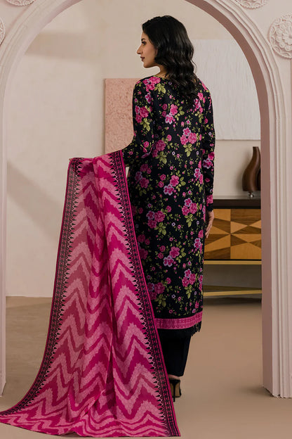 Black | Zellbury 2pc Unstitched Lawn Suit