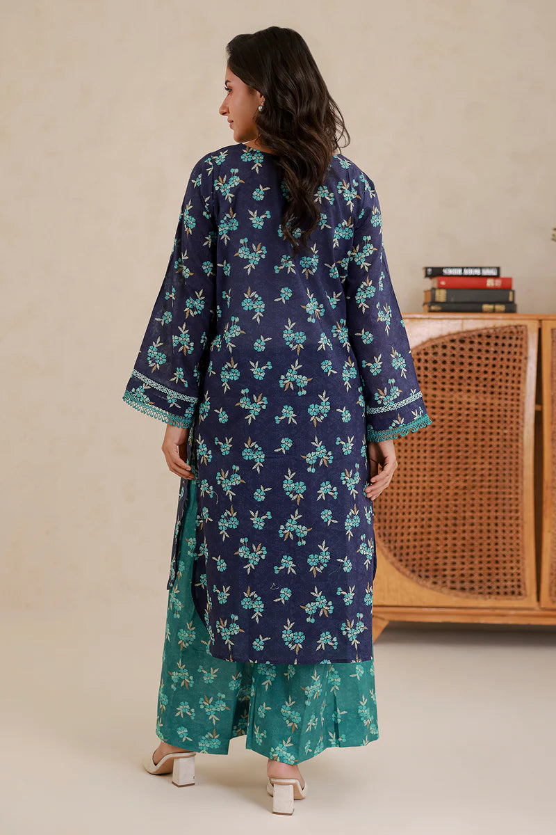 Blue | Zellbury 2pc Unstitched Lawn