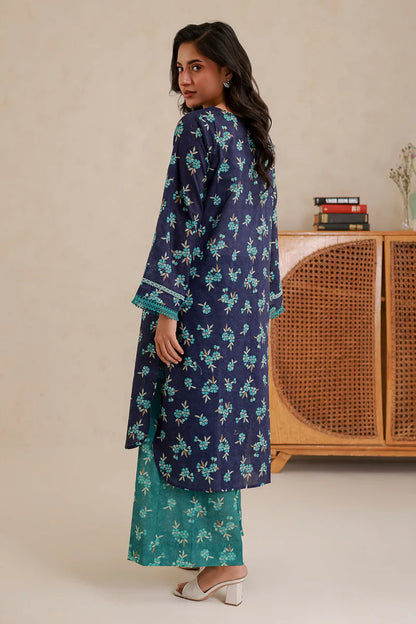 Blue | Zellbury 2pc Unstitched Lawn