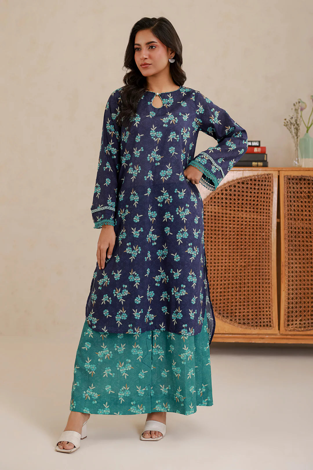 Blue | Zellbury 2pc Unstitched Lawn
