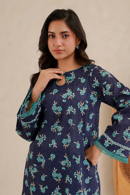 Blue | Zellbury 2pc Unstitched Lawn