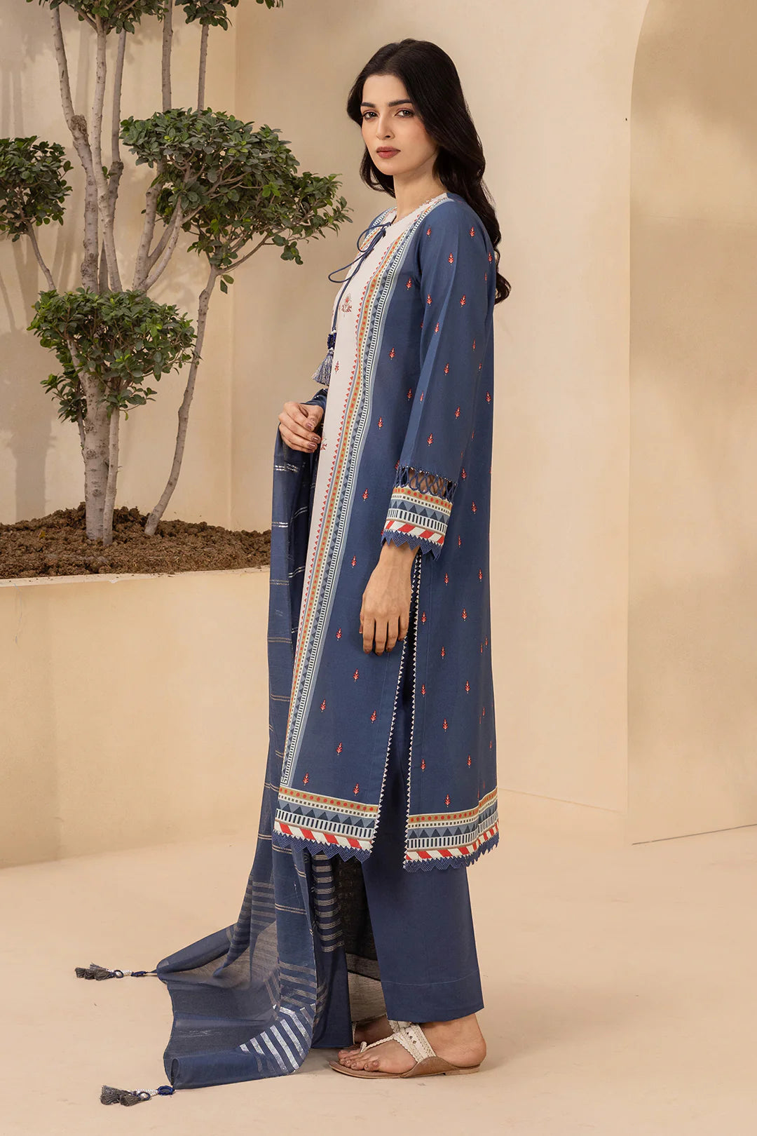 Adratic | Zellbury 3pc Unstitched Dobby Lawn