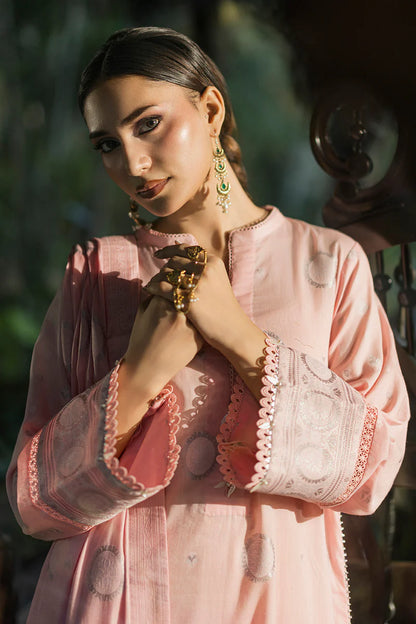 Tea Pink | Zellbury 3pc Unstitched Jacquard