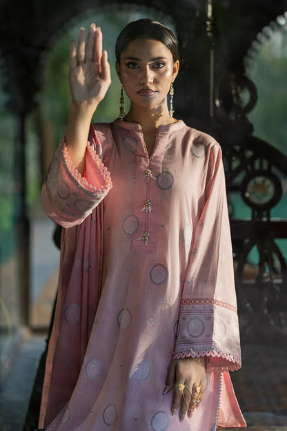 Tea Pink | Zellbury 3pc Unstitched Jacquard