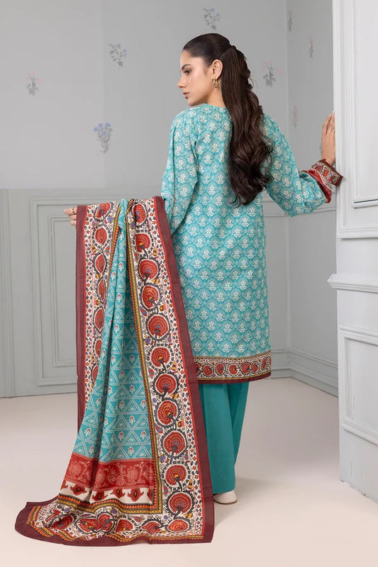 Aqua Zellbury 3pc Unstitched Lawn Suit – Stylish Pakistani Lawn Outfit 2025
