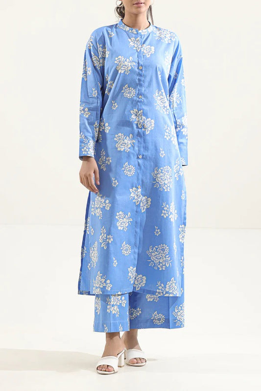 Blue | Saya 2PC Unstitched Lawn Suit