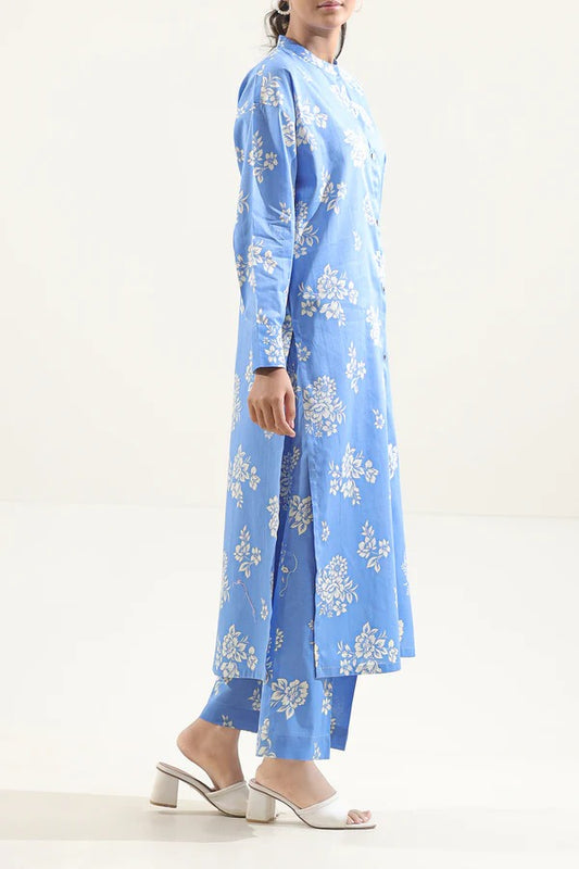 Blue | Saya 2PC Unstitched Lawn Suit