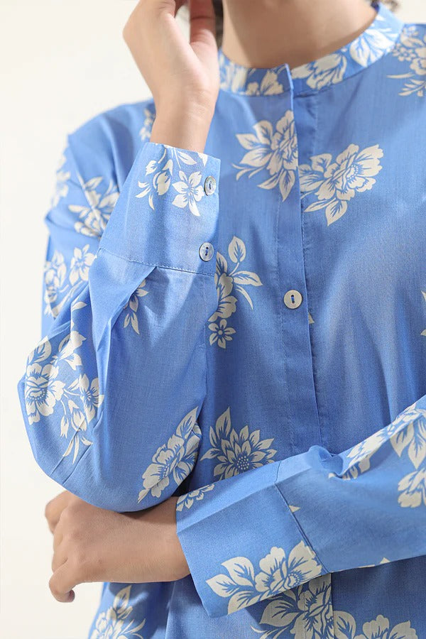 Blue | Saya 2PC Unstitched Lawn Suit