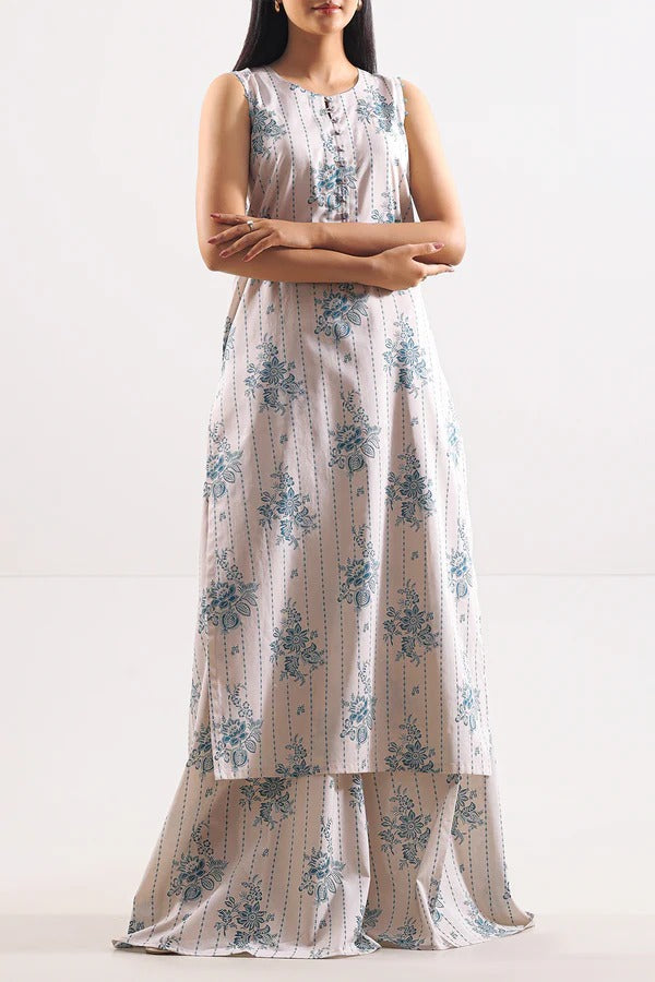 Cream | Saya 2PC Unstitched Lawn Suit