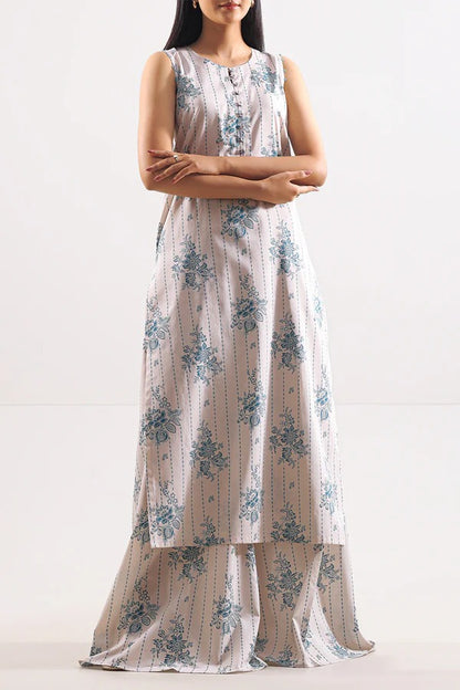 Cream | Saya 2PC Unstitched Lawn Suit