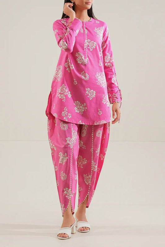 Pink | Saya 2PC Unstitched Lawn Suit