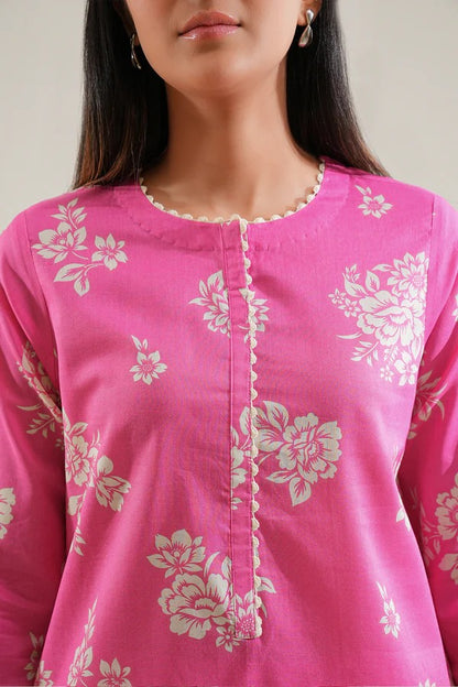 Pink | Saya 2PC Unstitched Lawn Suit