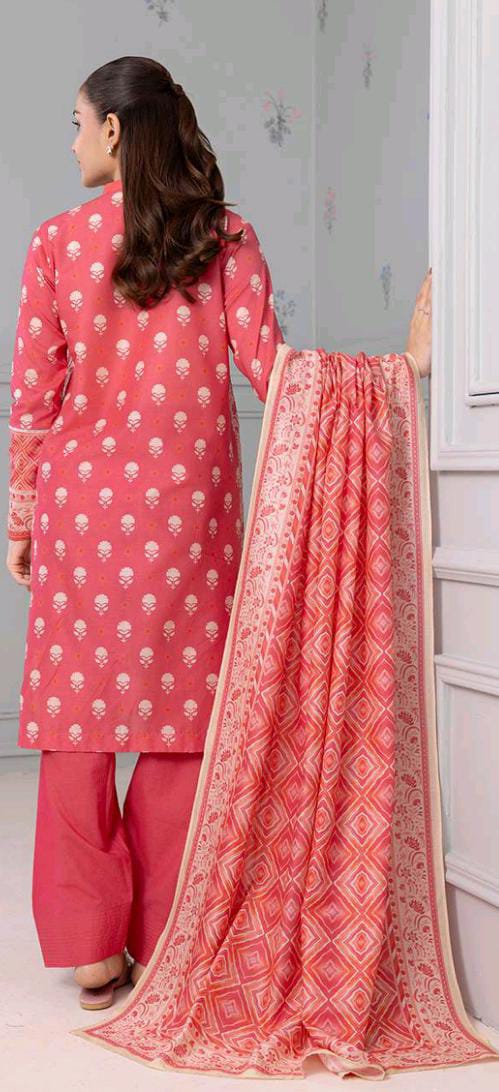 Coral Zellbury 3pc Unstitched Lawn Suit – Stylish Pakistani Lawn Outfit 2025