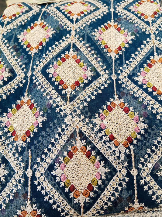 Zinc | Luxury Chiffon Embroidered