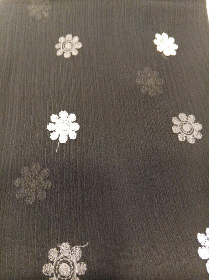 Black | Luxury Chiffon Embroidered