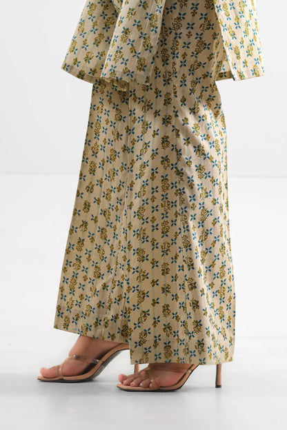 Beige | Saya 3pc Unstitched Lawn Suit
