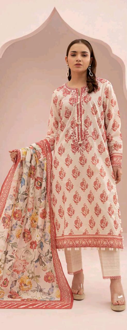 Off White | Zellbury 2pc Unstitched Lawn Suit
