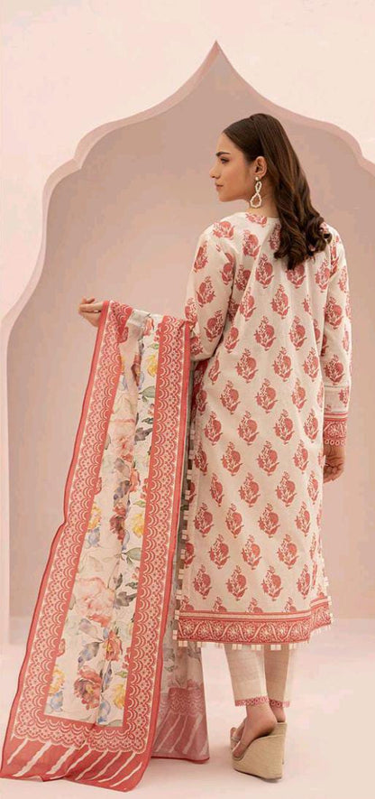 Off White | Zellbury 2pc Unstitched Lawn Suit