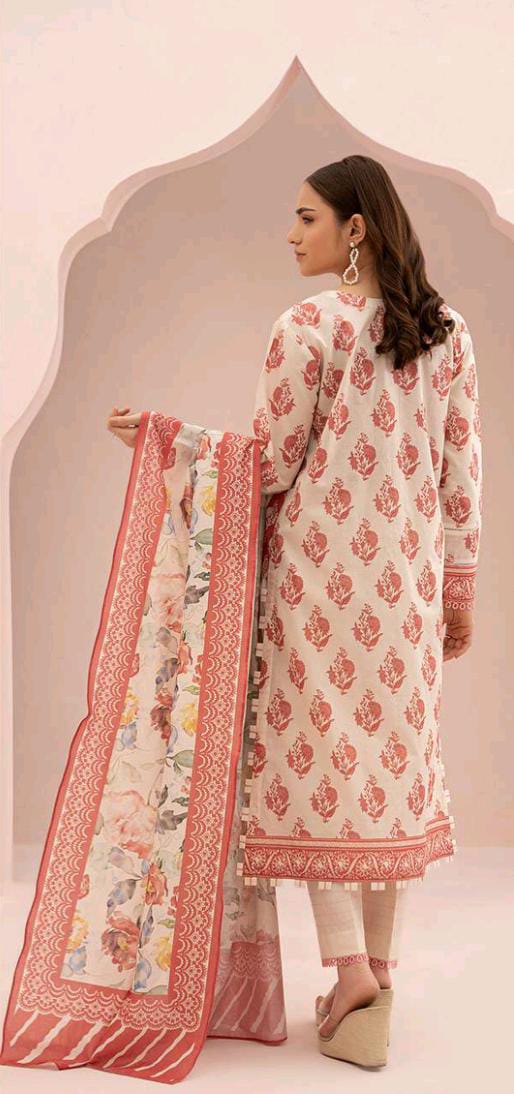 Off White | Zellbury 2pc Unstitched Lawn Suit