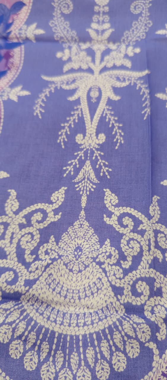 Gull BAHAR 3pc Unstitched Lawn Collection - Purple