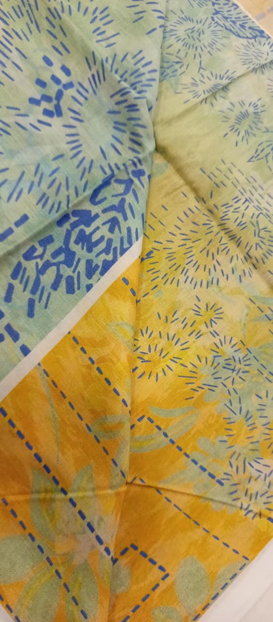 Gull Bahar by Binaas 3pc Unstitched Lawn Collection – Bright Yellow