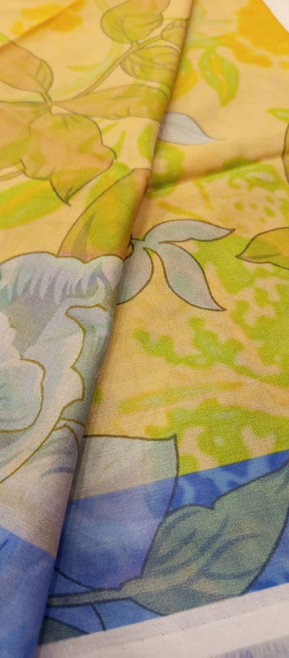Gull Bahar by Binaas 3pc Unstitched Lawn Collection – Bright Yellow