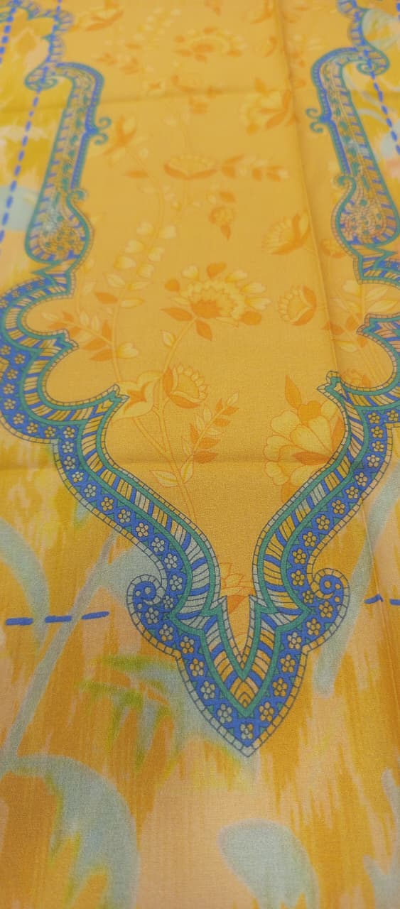 Gull Bahar by Binaas 3pc Unstitched Lawn Collection – Bright Yellow