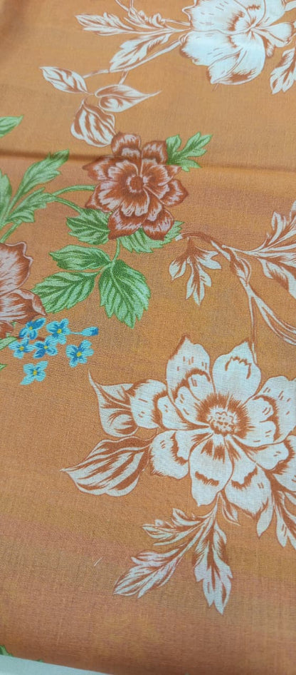 Gull Bahar by Binaas 3pc Unstitched Lawn Collection – Mustard Orange