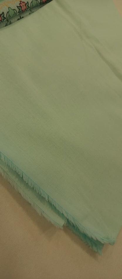 Light Green |Ethnc 3pc Unstitched Doriya Lawn Suit