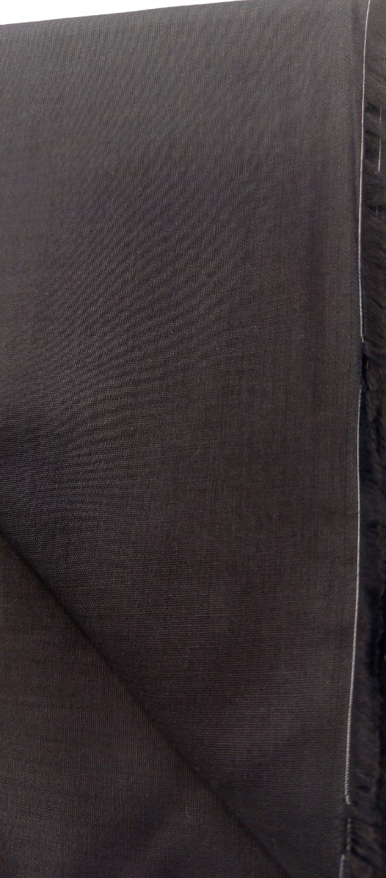 Jet Black |Ethnc 3pc Unstitched Doriya Lawn Suit