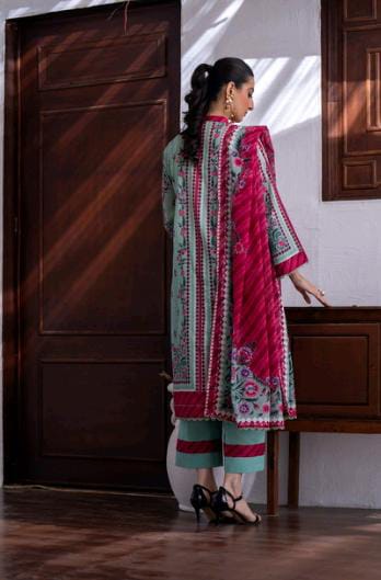 Green | Salina 3pc Unstitched Lawn Collection