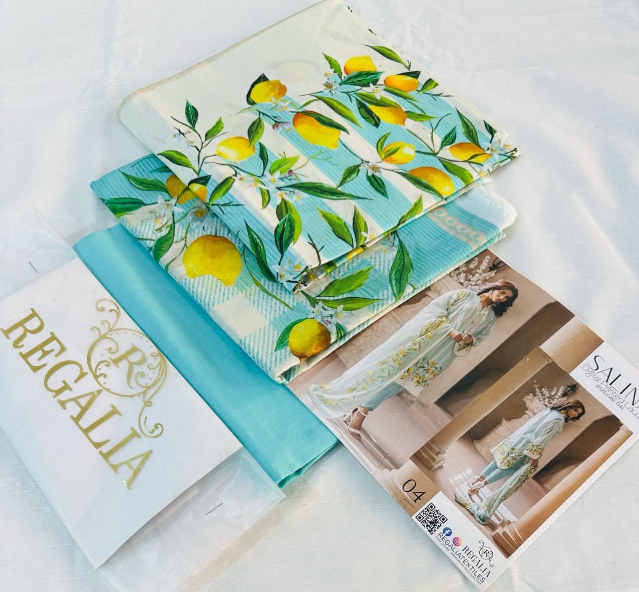 Sky Blue | Salina 3pc Unstitched Lawn Collection