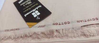 Peach | Gul Ahmed Men's Unstitched Soft Cotton