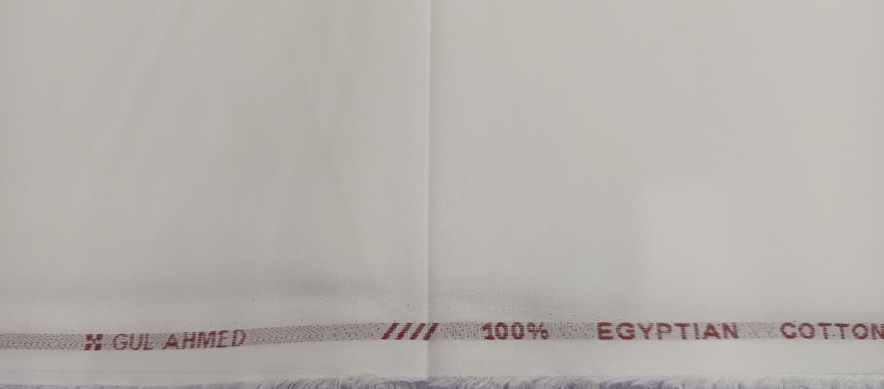 Off White | Gul Ahmed Men's Unstitched Soft Cotton