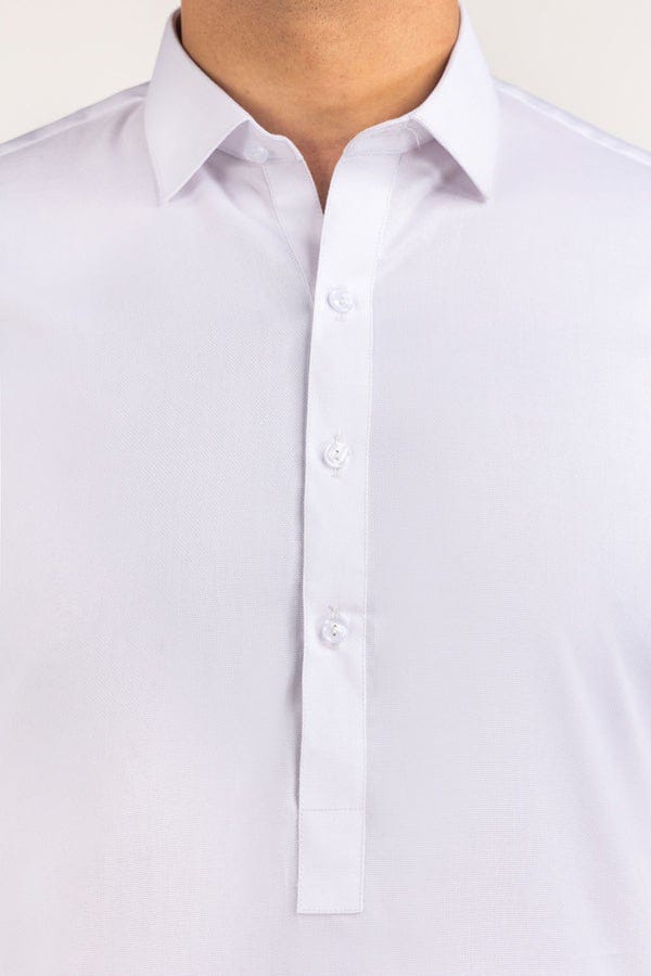 White | Gul Ahmed Men's Unstitched Soft Cotton