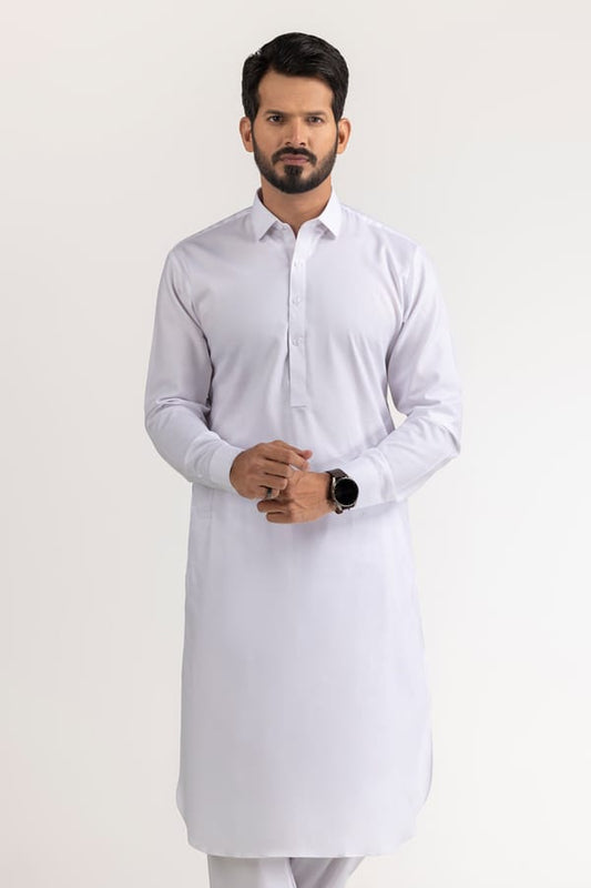 White | Gul Ahmed Men's Unstitched Soft Cotton