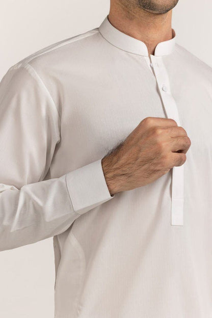Off White | Gul Ahmed Men's Unstitched Soft Cotton