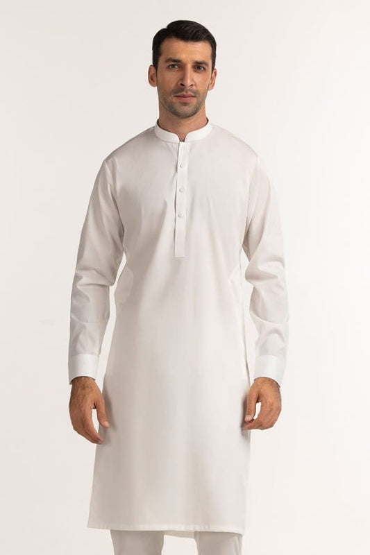 Off White | Gul Ahmed Men's Unstitched Soft Cotton