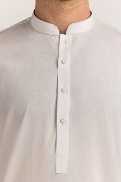 Off White | Gul Ahmed Men's Unstitched Soft Cotton