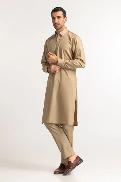 Camel Brown | Nishat Men's Unstitched Wash & Wear