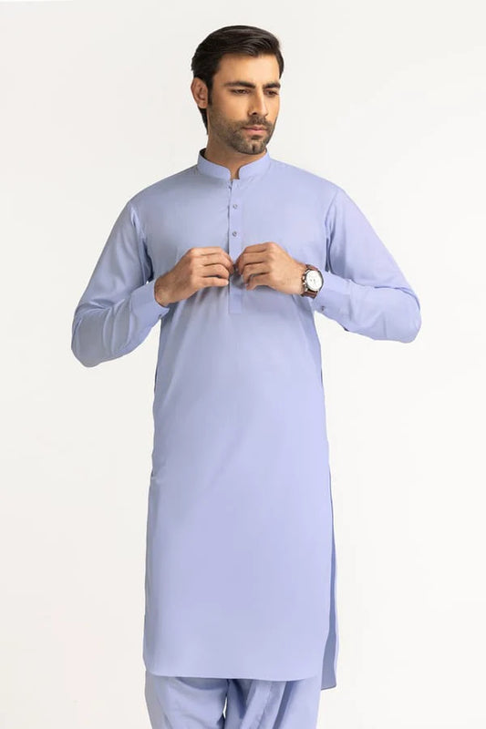 Dark Sky Blue | Nishat Men's Unstitched Wash & Wear