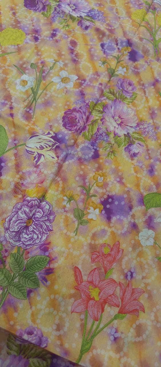 Light Yellow | Moonlight by GJ 3pc Unstitched  Lawn Collection