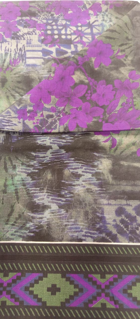 Black | Moonlight by GJ 3pc Unstitched  Lawn Collection