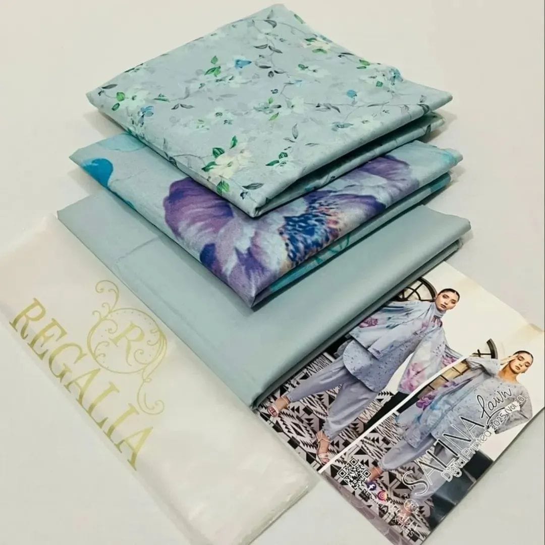 Light Sky | Salina 3pc Unstitched Lawn Collection
