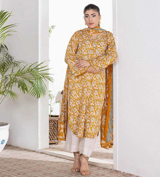 Mustard | Salina 3pc Unstitched Lawn Collection
