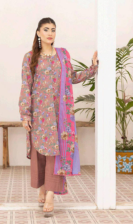 Tea Pink | Salina 3pc Unstitched Lawn Collection