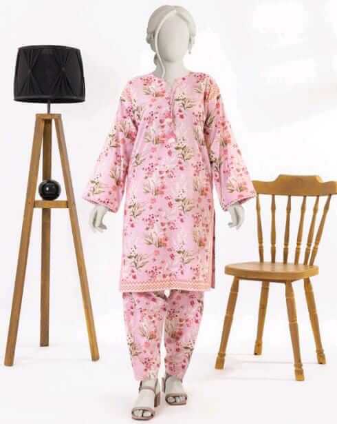 Pink | Mtj-Tariq Jamil 2pc Unstitched Khaddar Suit