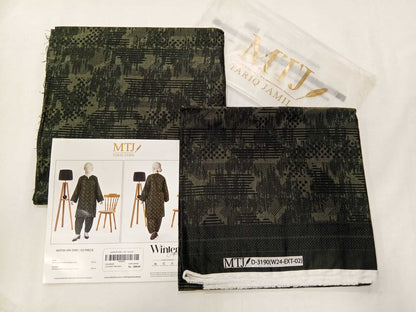 Dark Green | Mtj-Tariq Jamil 2pc Unstitched Khaddar Suit