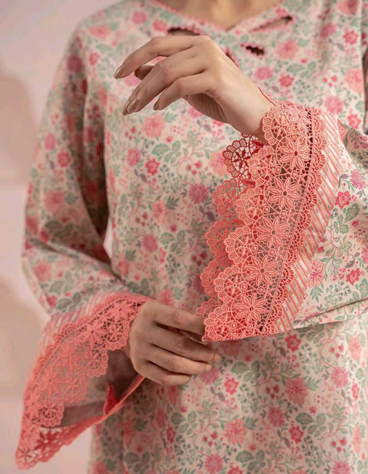 Light Pink | Zellbury 2pc Unstitched Lawn