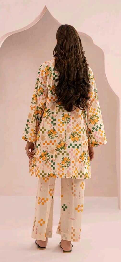 Yellow | Zellbury 2pc Unstitched Lawn